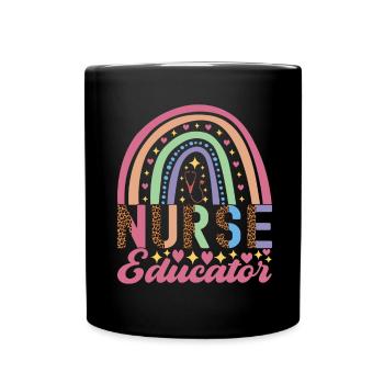Infirmière soignante - Mug uni - noir - Devant