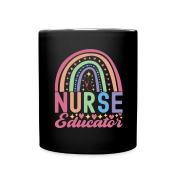Infirmière soignante - Mug uni - noir - Devant