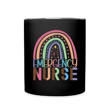 Infirmière soignante - Mug uni - noir - Devant