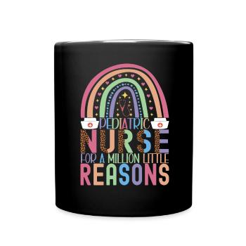 Infirmière soignante - Mug uni - noir - Devant