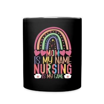 Infirmière soignante - Mug uni - noir - Devant