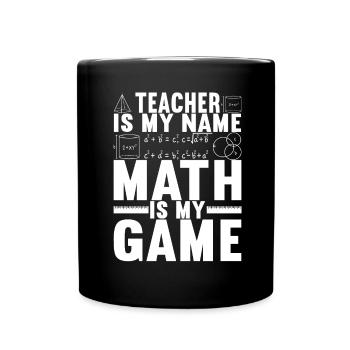 Math Teacher - Full Colour Mug - black - Front