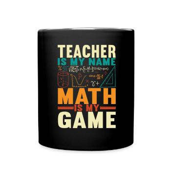 Math Teacher - Full Colour Mug - black - Front