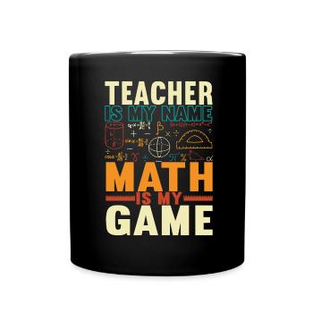 Math Teacher - Full Colour Mug - black - Front