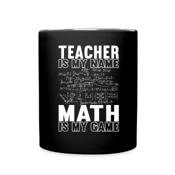 Math Teacher - Full Colour Mug - black - Front