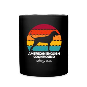 American English Coonhound - Full Colour Mug - black - Front