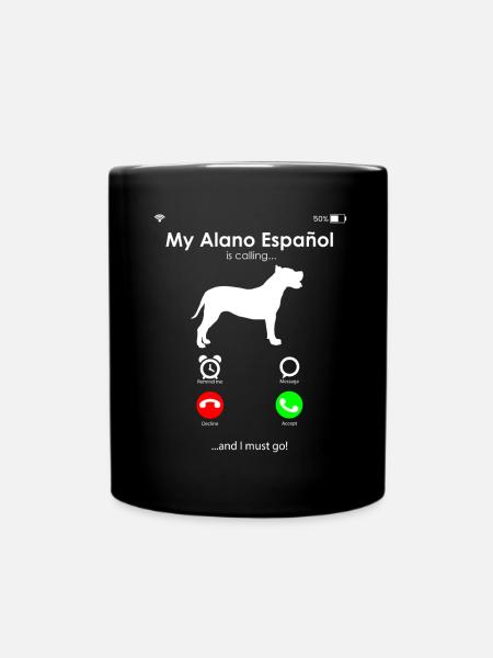 Alano Espanol - Tasse einfarbig - Schwarz