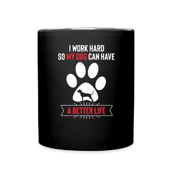 American English Coonhound - Full Colour Mug - black - Front
