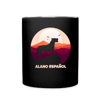 Alano Espanol - Tasse einfarbig - Schwarz - Vorne