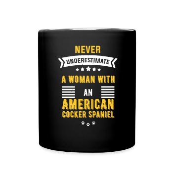 Cocker Spaniel américain - Mug uni - noir - Devant