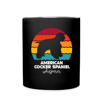 Cocker Spaniel américain - Mug uni - noir - Devant