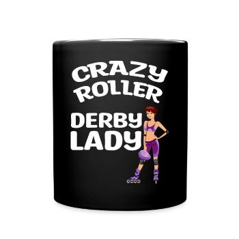 Roller Derby | Sport Spieler Team Trainer - Tasse einfarbig - Schwarz - Vorne