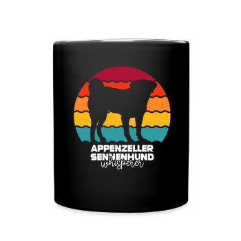 Appenzeller Sennenhund - Tasse einfarbig - Schwarz - Vorne