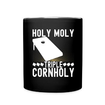 Cornhole Player Cornhole Board - Mug uni - noir - Devant