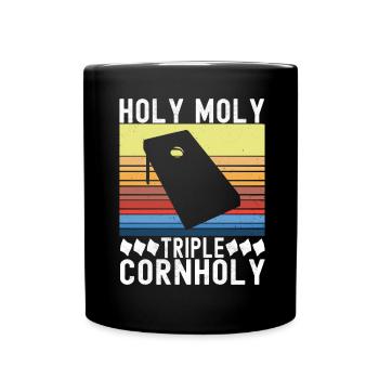 Cornhole Player Cornhole Board - Full Colour Mug - black - Front