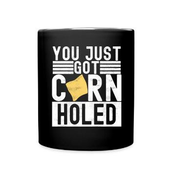 Cornhole Player Cornhole Board - Full Colour Mug - black - Front