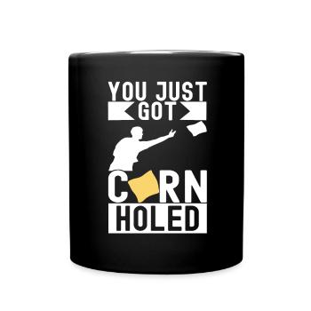 Cornhole Player Cornhole Board - Full Colour Mug - black - Front