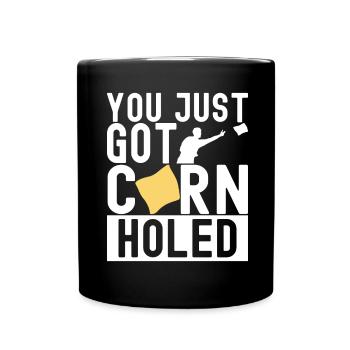 Cornhole Player Cornhole Board - Full Colour Mug - black - Front