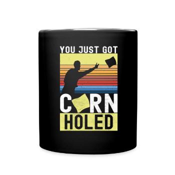 Cornhole Player Cornhole Board - Full Colour Mug - black - Front