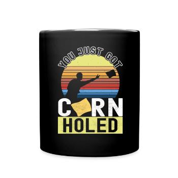 Cornhole Player Cornhole Board - Full Colour Mug - black - Front