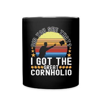 Cornhole Player Cornhole Board - Full Colour Mug - black - Front