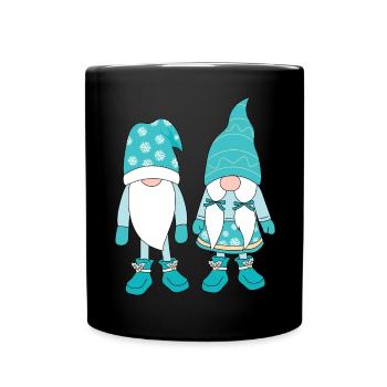 Noël Noël Gnomies - Mug uni - noir - Devant