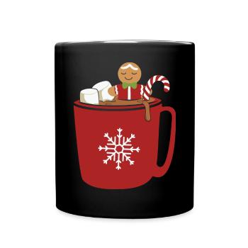 Cadeaux de Noël Noël - Mug uni - noir - Devant