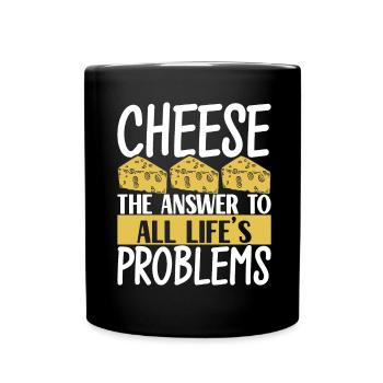 Amateurs de fromage Gouda - Mug uni - noir - Devant