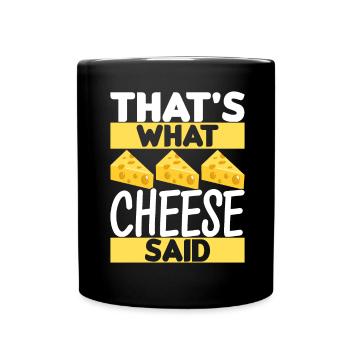 Amateurs de fromage Gouda - Mug uni - noir - Devant
