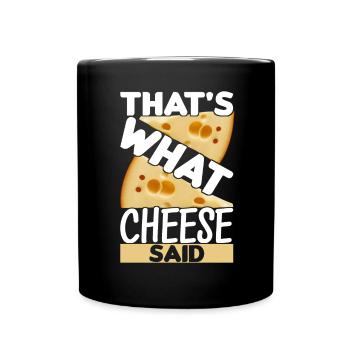 Amateurs de fromage Gouda - Mug uni - noir - Devant