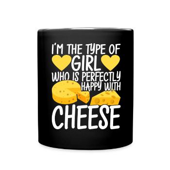 Amateurs de fromage Gouda - Mug uni - noir - Devant