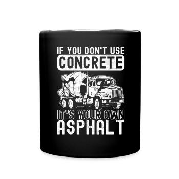 Construction workers Craftsmen Concrete workers - Full Colour Mug - black - Front
