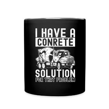 Construction workers Craftsmen Concrete workers - Full Colour Mug - black - Front