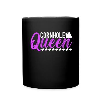 Cornhole Spieler Cornhole Board - Tasse einfarbig - Schwarz - Vorne