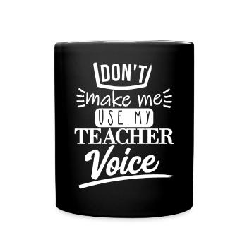 Ne me faites pas l’utiliser (blanc) - Mug uni - noir - Devant