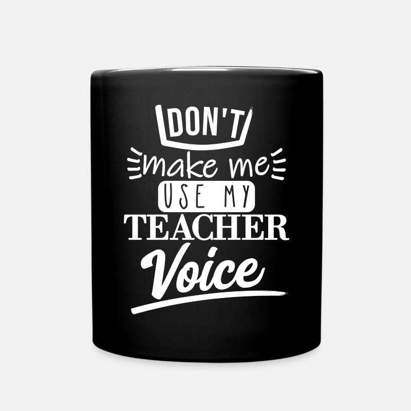 Ne me faites pas l’utiliser (blanc) - Mug uni - noir