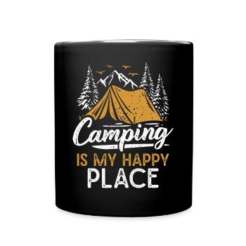 Camping Favorite Place Camping Mountains Hiking Camper - Full Colour Mug - black - Front
