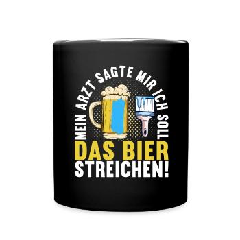 Beer drinkers Beer drinking - Full Colour Mug - black - Front