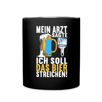 Beer drinkers Beer drinking - Full Colour Mug - black - Front