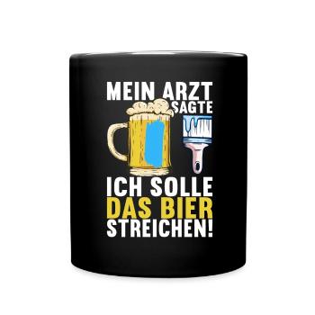 Beer drinkers Beer drinking - Full Colour Mug - black - Front
