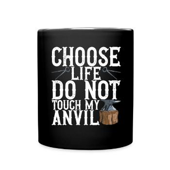 Blacksmith Forging Anvil - Full Colour Mug - black - Front