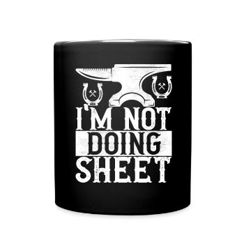 Blacksmith Forging Anvil - Full Colour Mug - black - Front