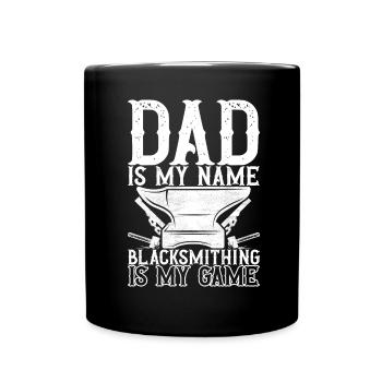 Blacksmith Forging Anvil - Full Colour Mug - black - Front