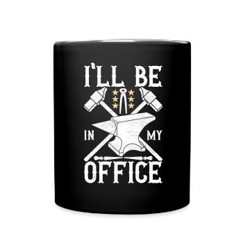 Blacksmith Forging Anvil - Full Colour Mug - black - Front