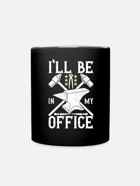 Enclume de forge forgeuse - Mug uni - noir