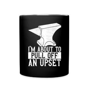 Blacksmith Forging Anvil - Full Colour Mug - black - Front