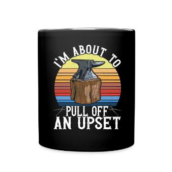 Blacksmith Forging Anvil - Full Colour Mug - black - Front