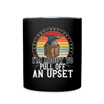 Blacksmith Forging Anvil - Full Colour Mug - black - Front