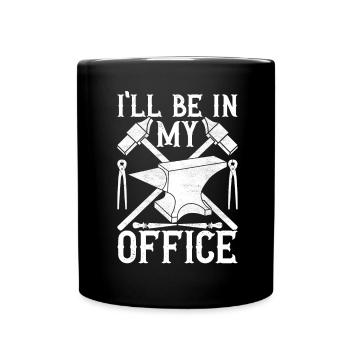 Blacksmith Forging Anvil - Full Colour Mug - black - Front