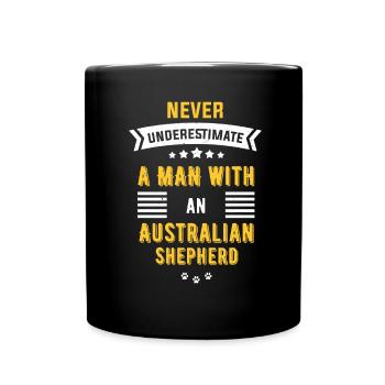 Australian Shepherd - Full Colour Mug - black - Front